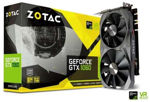 ZOTAC GeForce GTX 1060X+ 6GB GDDR5 8GHz Incredible Card