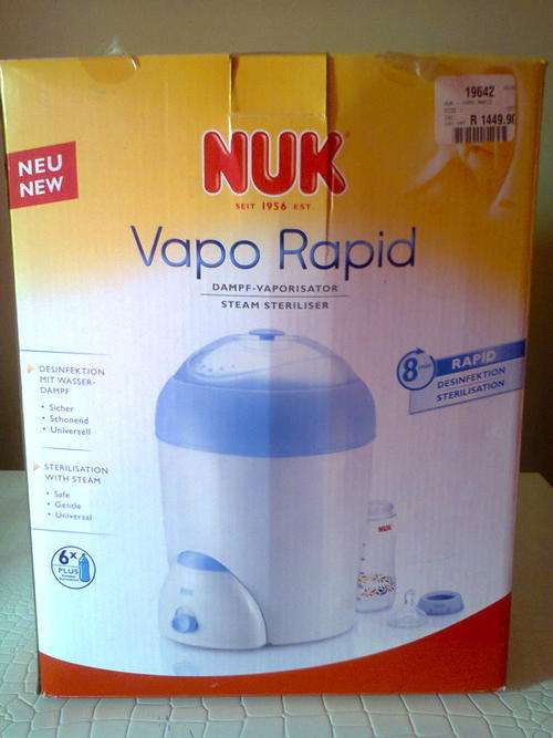 NUK Vapo Rapid Steam Steriliser as good as new