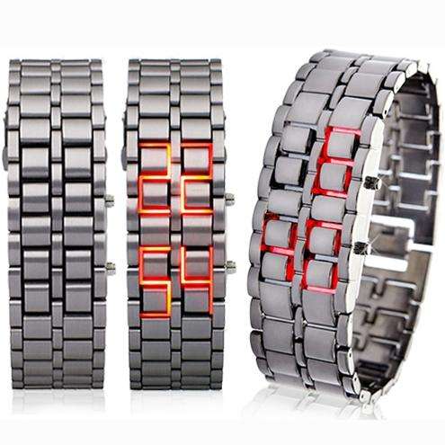 IRON Faceless Red LED Watch Latest Design