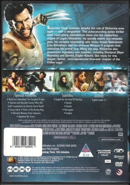 X-Men Origins: Wolverine [DVD]