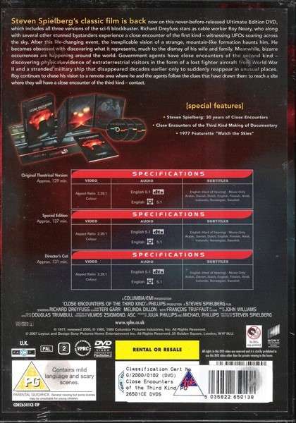 Close Encounters of the Third Kind (3-Disc 30th Anniversary Ultimate Edition) [DVD]