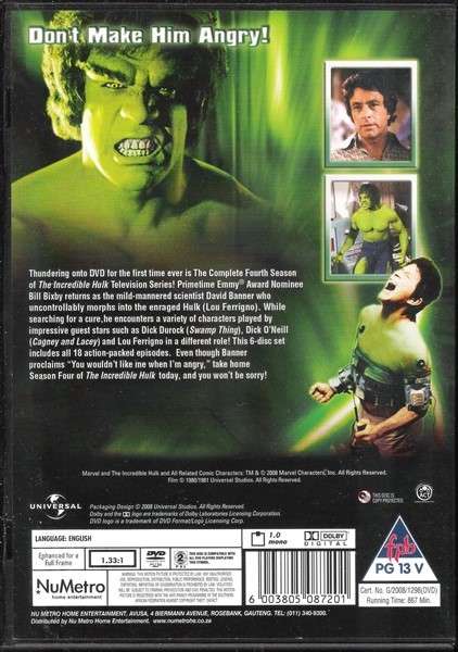 The Incredible Hulk: The Complete Series - Seasons 1-5 [DVD]