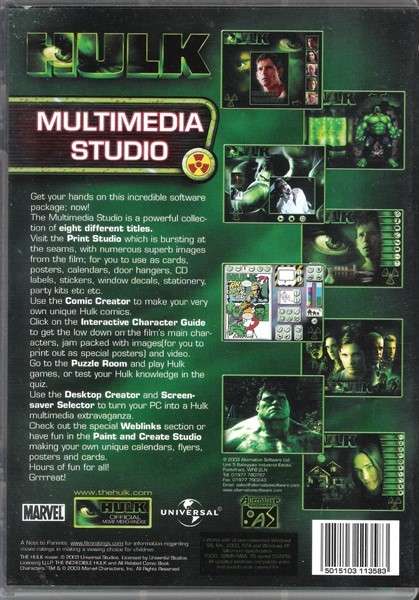 Hulk Multimedia Studio [CD]