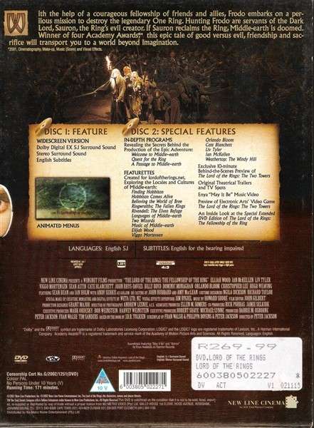 The Lord of the Rings Trilogy [DVD]
