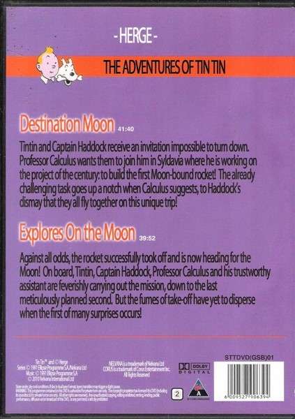 The Adventures of Tin Tin: Destination Moon & Explorers on the Moon (2 Adventures) [DVD]