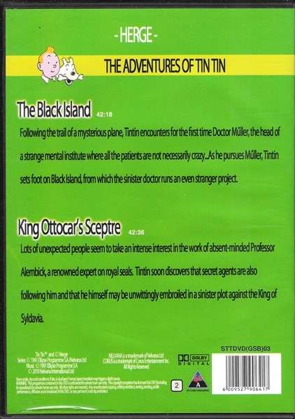 The Adventures of Tin Tin: The Black Island & King Ottokar's Sceptre (2 Adventures) [DVD]
