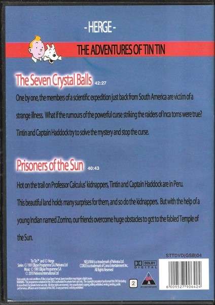 The Adventures of Tin Tin: The Seven Crystal Balls & Prisoners of the Sun (2 Adventures) [DVD]
