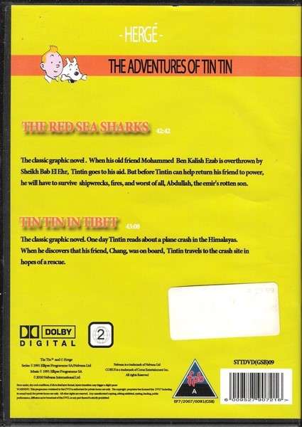 The Adventures of Tin Tin: The Red Sea Sharks & In Tibet (2 Adventures) [DVD]