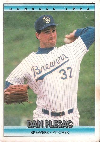 Donruss 1992 - Dan Plesac - Brewers Pitcher