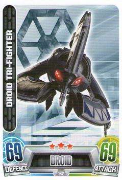 Star Wars Force Attax #147 Droid Tri-Fighter (2013)