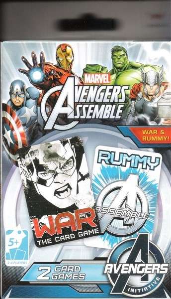 Marvel Avengers Assemble: 2 Card Games - War & Rummy