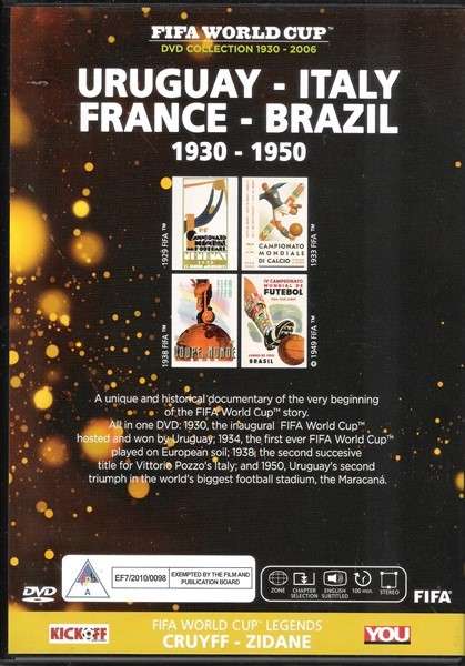 FIFA World Cup DVD Collection #1 - Uruguay - Italy / France - Brazil (1930 - 1950) [DVD]