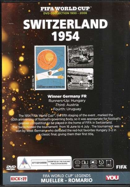 FIFA World Cup DVD Collection #2 - Switzerland (1954) [DVD]