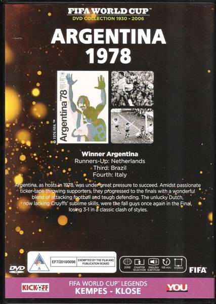 FIFA World Cup DVD Collection #8 - Argentina (1978) [DVD]