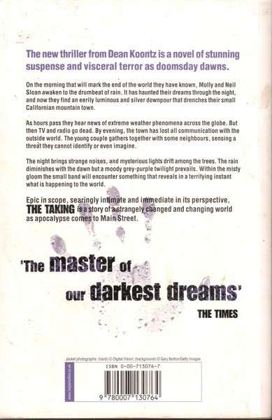 The Taking by Dean Koontz [Large Paperback]