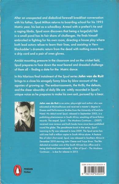 Spud - Exit, Pursued by a Bear by John van de Ruit [Paperback]