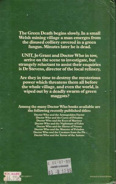 Doctor Who and the Green Death by Malcolm Hulke (142 pages) [Hardcover]