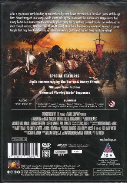 Planet of the Apes (Mark Wahlberg) [DVD]