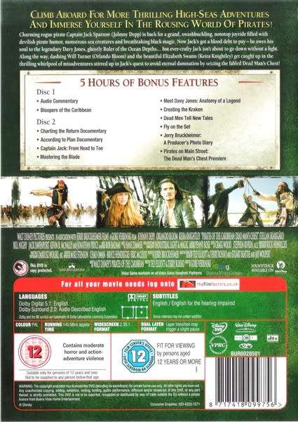 Pirates of the Caribbean - Dead Man`s Chest (2-Disc Special Edition) [DVD]