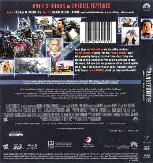 Transformers Age of Extinction [3D Blu-ray + Blu-ray Bonus Disc]