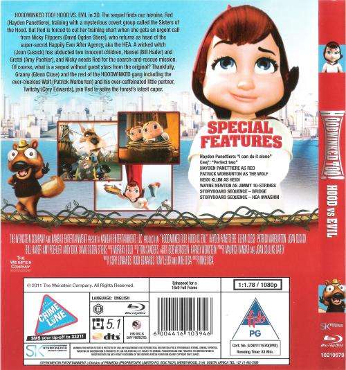 Hoodwinked Too! - Hood vs Evil [Double Play in 2D & 3D Blu-Ray]