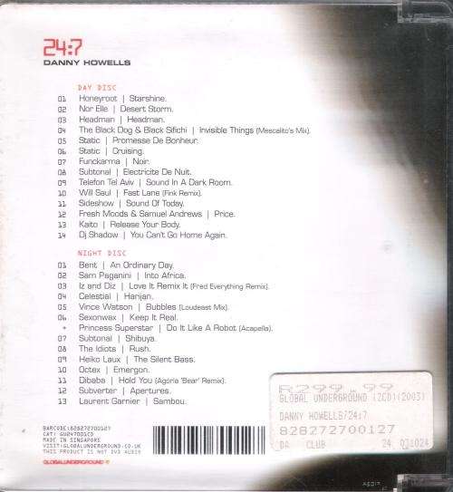 24:7 Danny Howells (Global Underground) [2CD]
