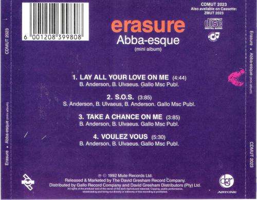 erasure - ABBA-esque [CD]