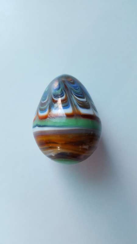 Hand Blown Multi-Coloured Glass Egg
