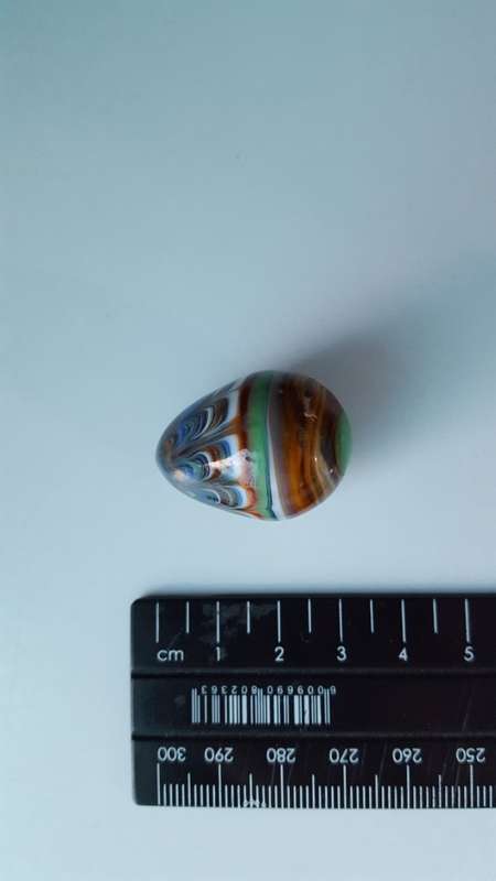 Hand Blown Multi-Coloured Glass Egg