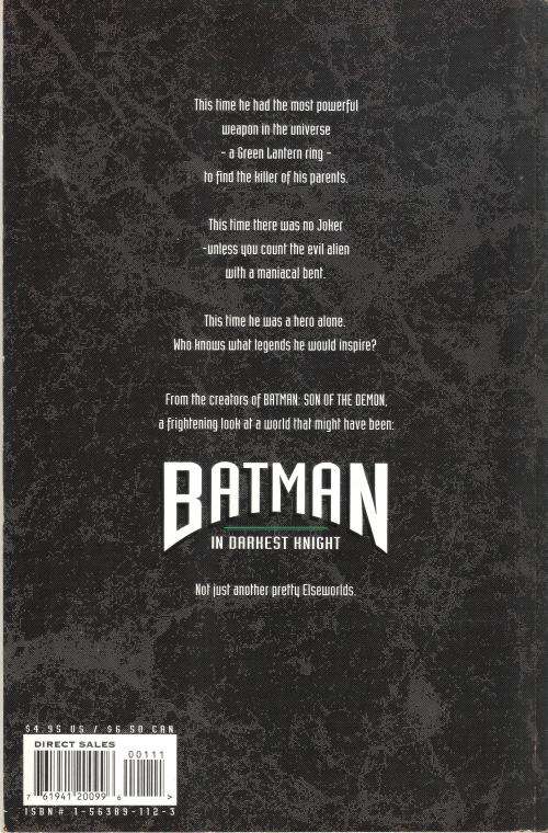 DC Batman - In Darkest Knights (48 pages) [Paperback]