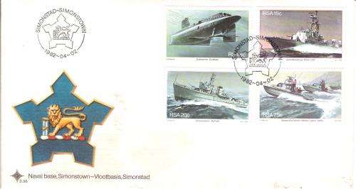 RSA 1982 Naval base, Simonstown FDC 3.36