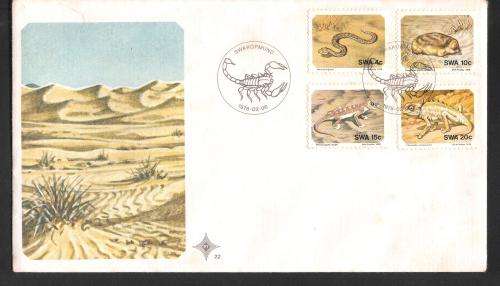 SWA 1978 Small Animals of the Namib FDC 22