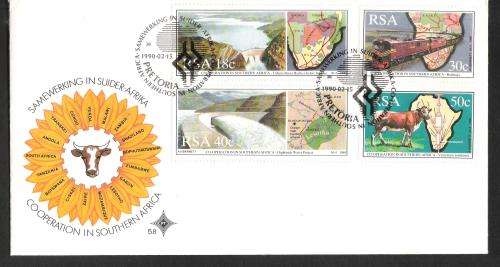 RSA 1990 Co-operation in Southern Africa FDC 5.8