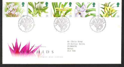 GB 1993 Orchids FDC