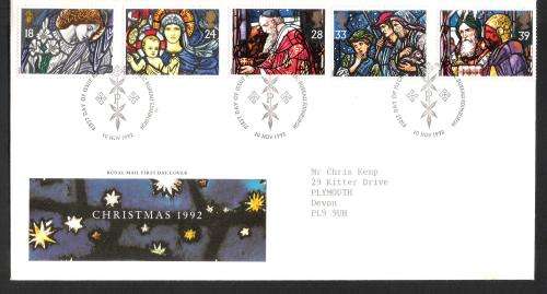 GB 1992 Christmas 1992 FDC
