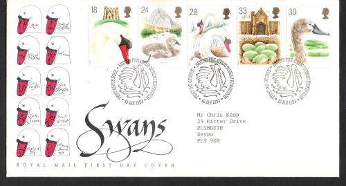 GB 1993 Swans FDC
