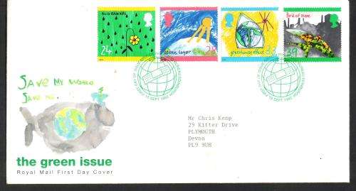 GB 1992 the green issue FDC
