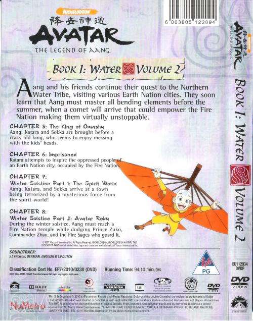 Avatar the Legeng of Aang Book 1: Water Volume 2