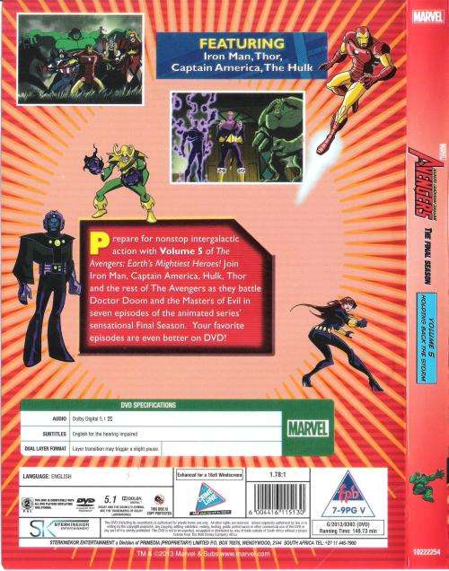 Earth's Mightiest Heroes The Avengers - The Final Season Volume 5 - Holding Back the Storm [DVD]