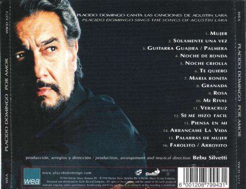Placido Domingo - Por Armor [CD]
