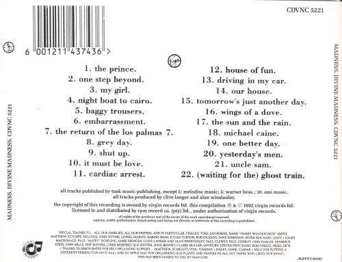 Madness - Divine Madness [CD]