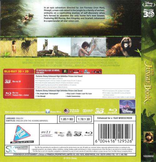 Disney - The Jungle Book (2-Disc's) [3D Blu-Ray + 2D Blu-Ray]