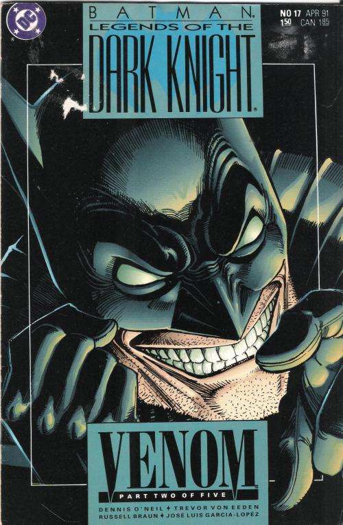 DC Batman: Legends of the Dark Knight #16-20 - VENOM - Mar '91 to Jul '91 (5 x Comic Book Story Arc)
