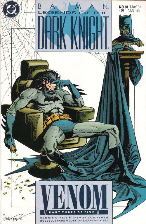 DC Batman: Legends of the Dark Knight #16-20 - VENOM - Mar '91 to Jul '91 (5 x Comic Book Story Arc)