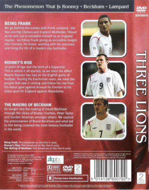 Three Lions - The Phenomenon that is Rooney - Beckham - Lampard [DVD]
