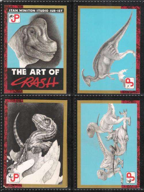 Jurassic Park - 5 x Trading Cards (1993) [Loose]