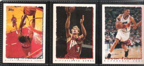 Basketball 1994 Topps Trading Cards x 3 [Loose]