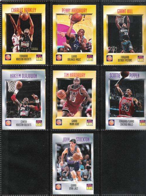 Basketball 1997 Sports Illustrated for Kids Trading Cards x 7 (series 3) [Loose]