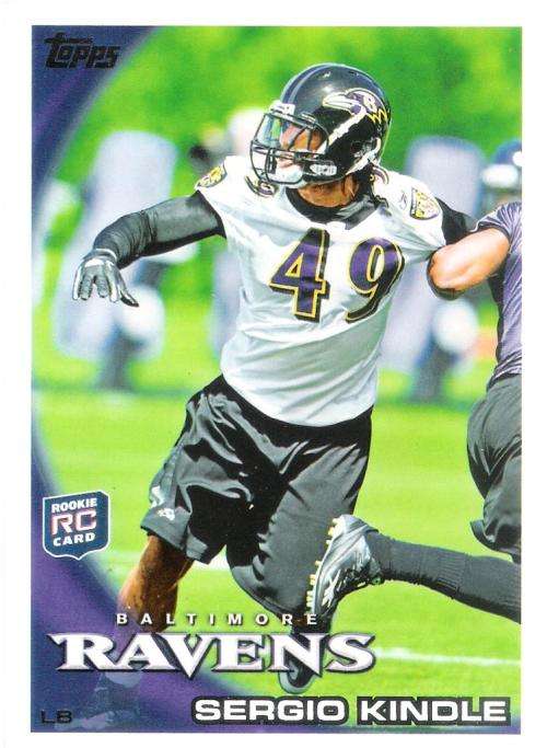 NFL 2010 Topps #28 Sergio Kindle Trading Card [Loose]