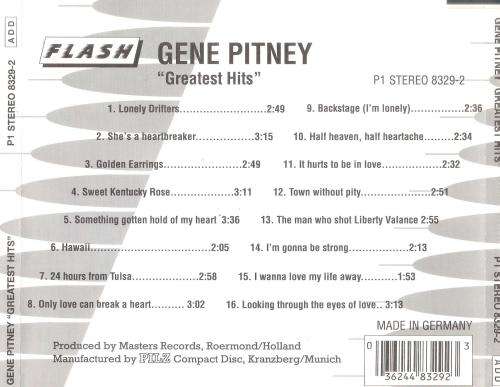 Gene Pitney - Greatest Hits [CD]